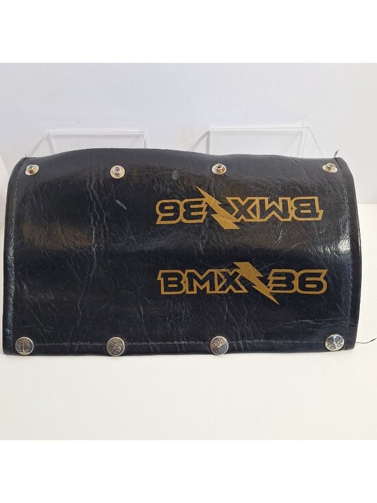 Huffy Other - Huffy Old School BMX Racing Handlebar Pad Black Gold BMX 36 Graphics 80s